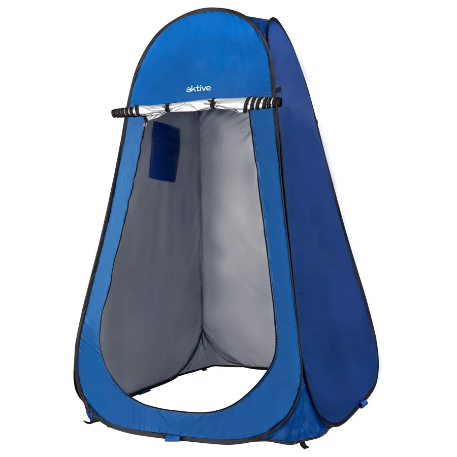 AKTIVE 62162 Tienda Ducha Cambiador Pop-Up para Camping 120x120x190cm
