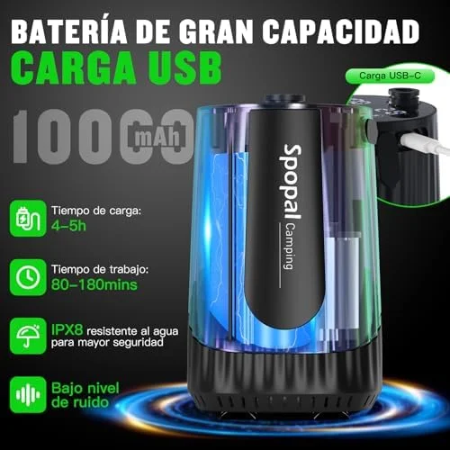 Spopal Ducha Portátil 10000mAh 20L